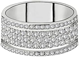 Anéis de correspondência de dinossauros anéis de animais cinco linhas anel de roda de diamante elegante jóias de prata