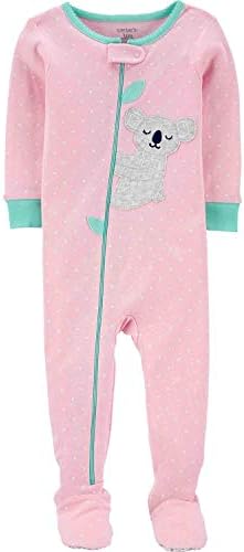 Carter's Girls '1 Poece Snug Fit Footie Sleeper PJS