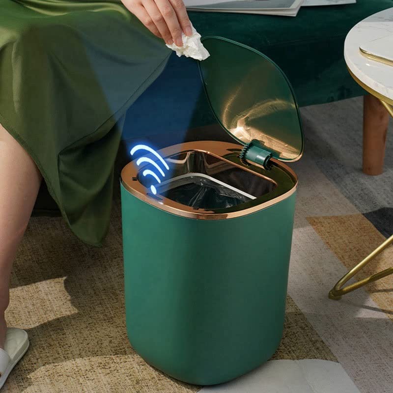 Feer Smart Sensor Lixo Bin Cozinha Banheiro Lixo do banheiro pode indução automática Bin lixo à prova d'água com tampa
