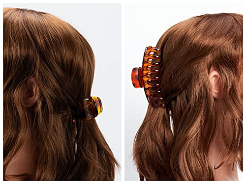 7pcs Banda de cabelo arco e não-lip grande conjunto de clipes de garra- 2pcs Bandas de cabeça elásticas para mulheres