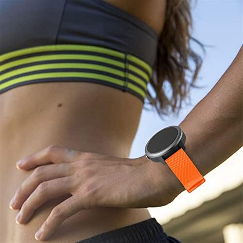 Kangdd 20mm Silicone Rubber Watch Strap Watch Band para Garmin Vivoactive 3/Vivomove HR Smart Watch Band Band