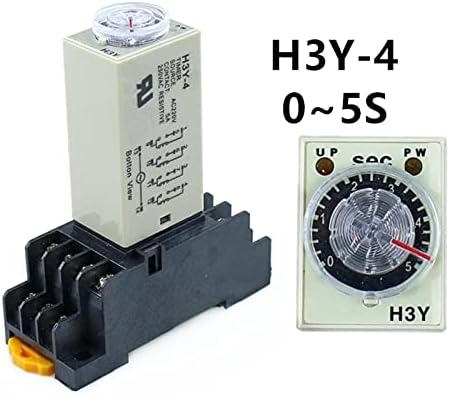 CZKE H3Y-4 0-5S Timer de relé de atraso de atraso de atraso de energia DPDT 14PINS H3Y-4 DC12V DC24V AC110V AC220V