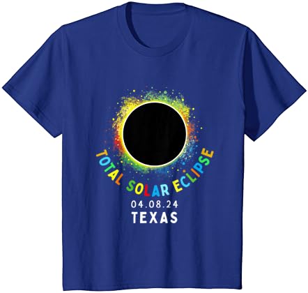 Totality do Eclipse Solar Total do Texas 8 de abril de 2024 Tie Dye T-Shirt