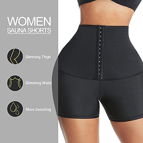 Feelnirl Sauna Shorts Para Mulheres Leggings de Treinador de Colo