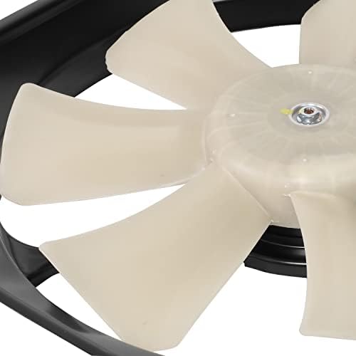 [Modelo de ventilador de motol] Estilo de fábrica Radiator Resfriante A/C Condensador Montagem do ventilador compatível com Honda Accord Crosstour 2008-2015, 12V, preto