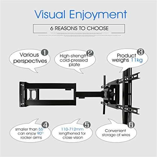 Suporte de suporte de montagem em parede de TV completo de Ygqzm de Motion Full 32 ''-70 '