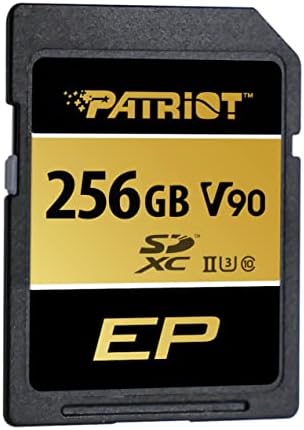 PATRIOT V90 SDXC UHS-II U3 ​​Classe 10 SD Card 256 GB