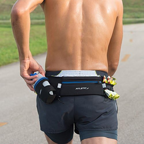 Fitletic HD12G Correia de hidratação totalmente carregada | Design gratuito de salto patenteado para resistência, Ironman, triatlo, 5k, 10k, maratona, trilha | Gama de tamanhos e cores