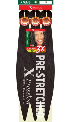 Cabelo de trança premium X-Pression Kanekalon 3x Precha