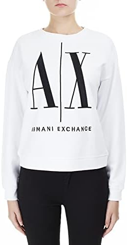 A | X Armani Exchange feminino Projeto de ícone Bordado Bordado