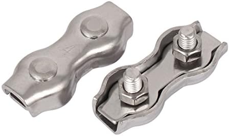 Aexit M5 Freanha e acessórios de corda 304 Aço inoxidável duplex de 2 post corda de corda CLIPS CLAMPS CLIPES DE