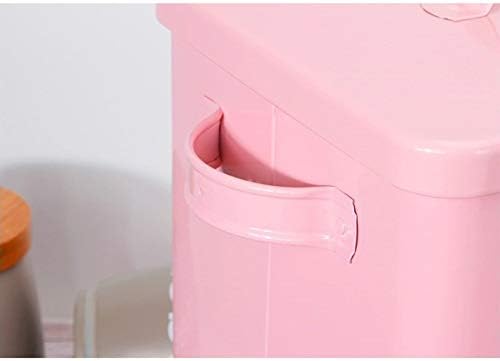 Recipiente de farinha de arroz de cozinha rosa lkyboa com selo retângulo de despensa de despensa de banheiro roupas de roupa de lavar roupas de cozinha