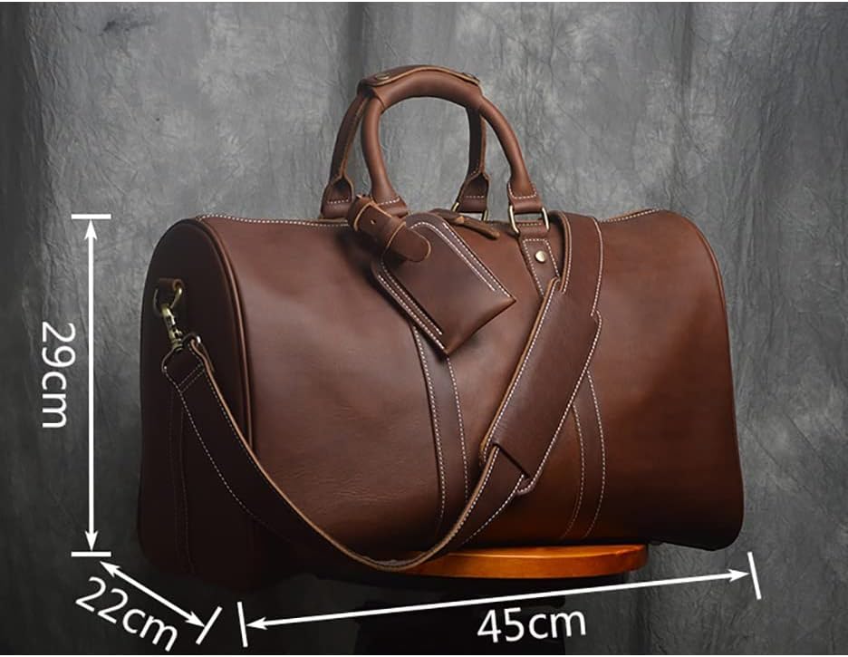 Saco de bagagem de mão de mão de mão masculina Zhuhw bolsa de mensageiro de ombro de grande capacidade para laptop de 14