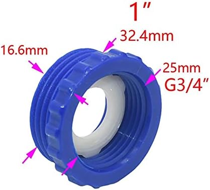 Mangueira de jardim de conexão rápida 1 a 3/4 adaptador rosqueado de conector rápido fêmea DN20 Reduzindo a junta DN25