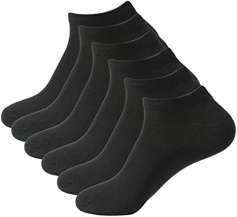 Meias de tornozelo masculino de Sammuch Meias de baixo corte meias curtas Comfort Cushion Meias casuais de 6 pares de pacote esportivo
