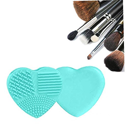 1pc Brush de maquiagem Limpador Coração em forma de silicone luva de dedos lavar lavatórios de lavagem de lavagem de lavar ferramentas