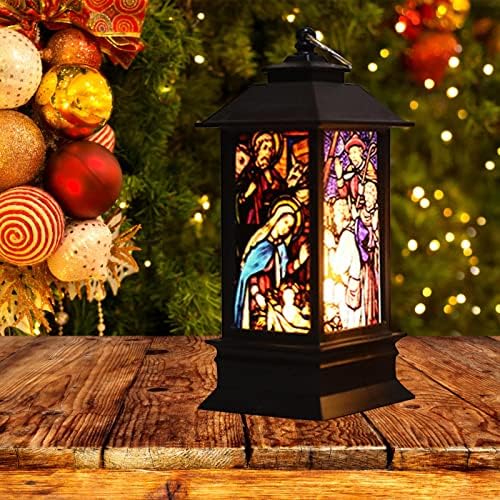 Christmas Wind Gift Decoration Imatation Led Lamp Decoration Church Holida Home Decoration Night Light Christmas Back-Grop