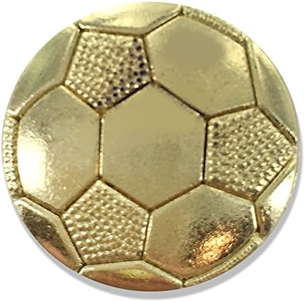 Pino de lapela de ouro de futebol de 7/8 polegadas