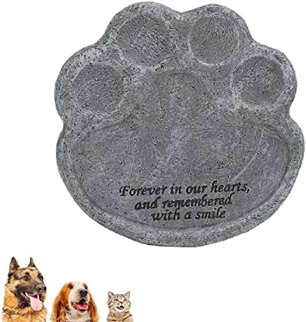 Vakitar Personalizado Pet Memorial Stone Resina Pet Grave Marcador Tombsto