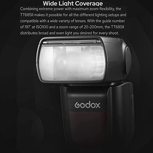 GODOX TT685IIC TT685II-C Flash para câmera Canon Flash Speedlite Speedlight Light com gatilho GODOX XPRO-C, E-Ttl 2.4g GN60 HSS 1/8000s,