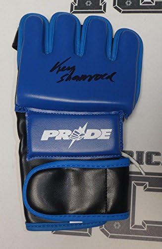 Ken Shamrock assinou réplica orgulho fc Gut Glove Bas CoA UFC 1 3 6 WWE Autograph - luvas autografadas do UFC