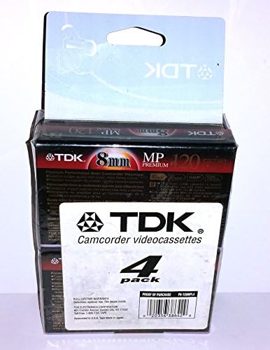 TDK Premium grau 8mm fita de vídeo