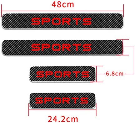 Para Kia K2 K3 K4 K5 K7 Sportáge Sportage-R VQ Carens Sorento Cadenza Fibra de fibra de carbono Protetor Protector de porta de porta