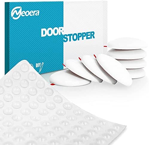 Neoera Door Stopper Wall Protector 1.57 DIA WHITE 8 PCS e BUMPERS CAMETO 3/8 Dia Clear 200 PCs