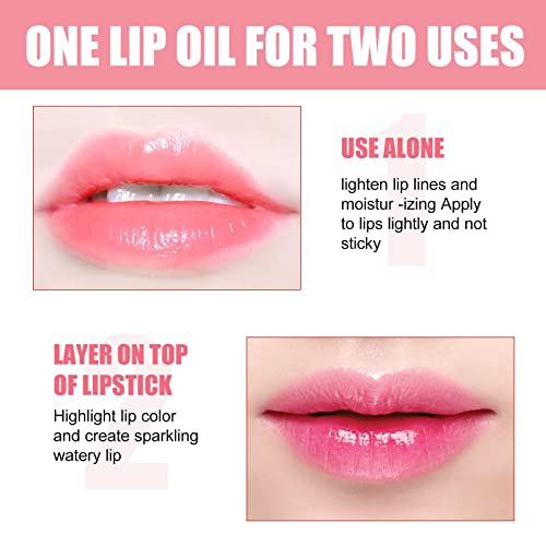 Hybluming Oil Lip Blumping Oil Lip Glush Glusm Plumping Longo Lip Lip Glits Balm Balm Bom Praço Grande Glitter Shine