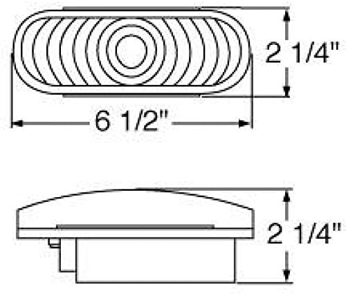 United Pacific 31362 Stop Stop/Turn/Tail Light, vermelho