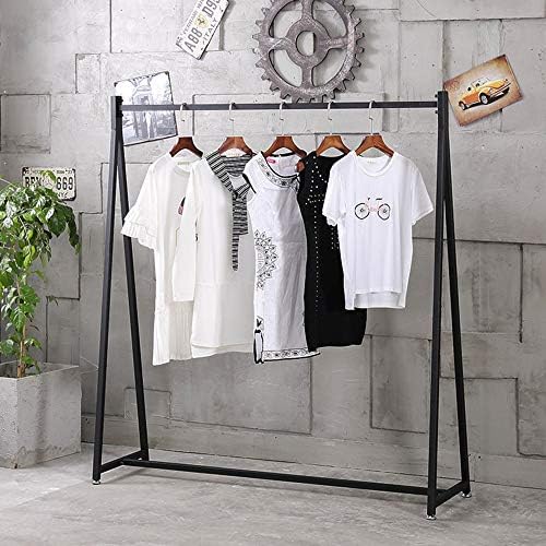 Rack de exibição de roupas, cabide pendurada de metal em forma de piso, roupas de armazenamento de roupas de roupas, rack de secagem,