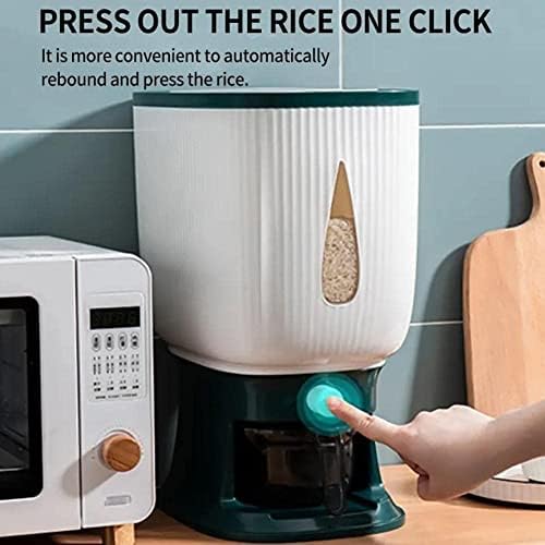 Pressiona de cozinha Recipiente de 10 kg de 10 kg de caçamba na prova de umidade à prova de umidade à prova de umidade de armazenamento selado alimentos P6S8 Rice Home Store Box Grain Pet Pet
