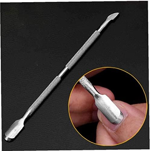 1pc Dome Pusher e Spoon Dupla Limpador de unhas Removedor de cutículas de aço inoxidável e ferramenta de manicure