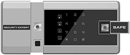 Tike Box de impressão digital e bloqueio, segurança eletrônica de aço digital seguro com teclado e trava de chave perfeita para