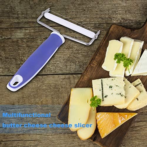 Flicer de alimentos 2pcs aço inoxidável queijo cortador de queijo queijo slicer com fio cortador de cozinha ferramenta de cozinha