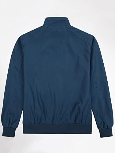 Jaquetas Pokene for Men Jackets Men Gingham Lined Zip Jackets Jackets for Men