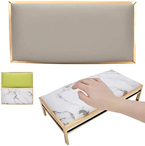 Almofada de Mão de Sobodao, ferramenta de manicure de salão de marmorete Home PU Manicure Manicure Braço Rest Cushion UNID