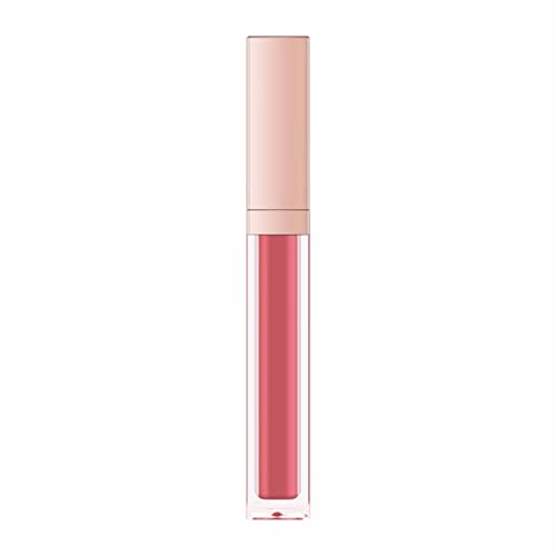 Rolo de beijo no Lip Gloss Bubblegum Colorfast Lipstick não se atende ao copo de batom líquido de maquiagem de cores duradouras não desbota maquiagem de cor vegana brilho labial