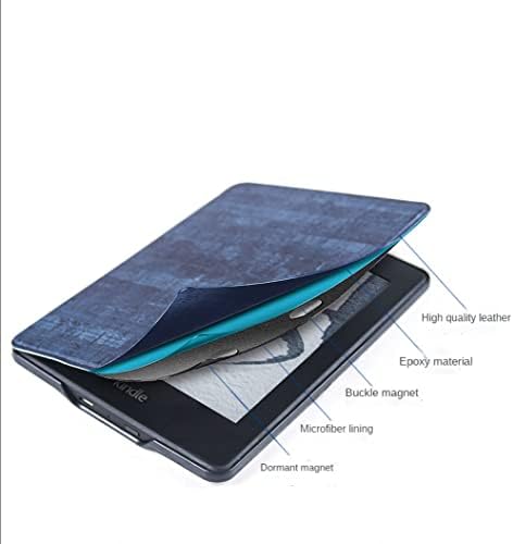 Case Slimshell para o novo Kindle - Capa de proteção de couro PU leve PU com sono/despertar automático, pequeno fresco