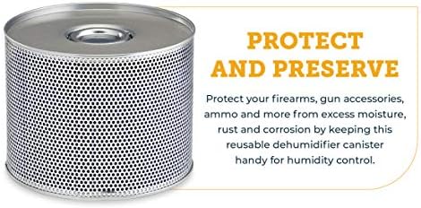 Snapsafe reutiliza Dehumidifier, 75902 - absorvedores de umidade portátil, fácil de usar para cofres e armários - impedem danos por umidade para acessórios seguros para armas, armas de fogo no seu cofre