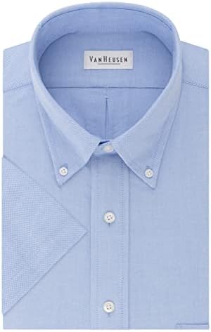 Van Heusen Men's Short Slave Dress camisa FIT regular Oxford Solid