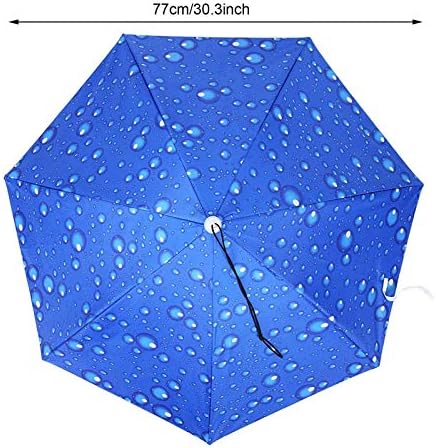 Vifemify 77cm Proteção solar Guarda de cabeça à prova de vento Top Top Top Dobring Umbrella Head Umbrella Home Tools