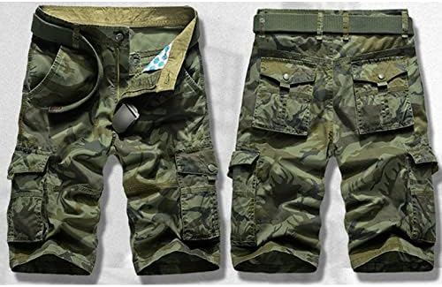 Maiyifu-gj-gj de algodão de algodão masculino shorts de camuflagem de camuflagem FIT Multi Pockets Casual Casual Casual Calças