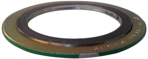 Sterling Seal and Supply, Inc. API 601 90004316GR150 Banda verde com listra cinza 316LSS/grafite Junta de ferida em espiral, -150 a 842 graus Fahrenheit Faixa de temperatura, 5,00 ID, 6,88 OD, para 4 Tamanho do tubo