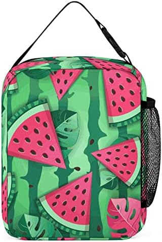 Minbhebybyud Watermelon Lunchag para homens, lancheiras isoladas para trabalho de escritório, lancheira portátil reutilizável