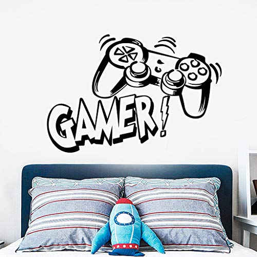 Gamer Wall Mural Decals de decalques de parede de jogos de jogo Controlador de jogo Vinil Art Sticks Peela