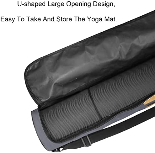 Transportador de saco de tapete de ioga com alça de ombro ajustável, saco de transporte de tapete de ioga para homens homens de