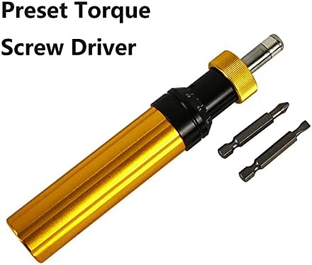 Chave de fenda de torque predefinida, 0,1 ~ 0,6 n.m de torque Raje de 1/4 polegada Universal Helfer Bittlet Torque Ajuste Chave de