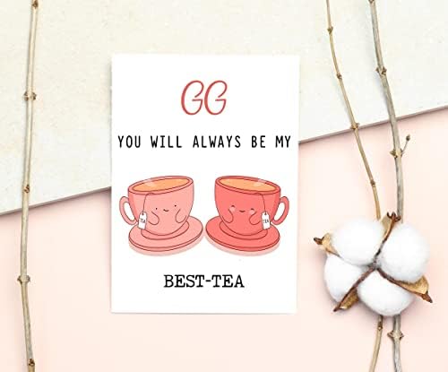 GAVINSDESIGNS GG Você sempre será o meu melhor Tea - Cartão de Pure Funny - Melhor Cartão de Tea - Cartão do Dia Mã