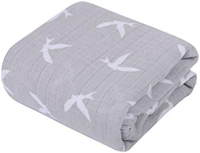 Cobertores de baby swaddle, musselina algodão, presentes de chá de bebê premium, conjunto de 2 cobertores de recebimento, neutro